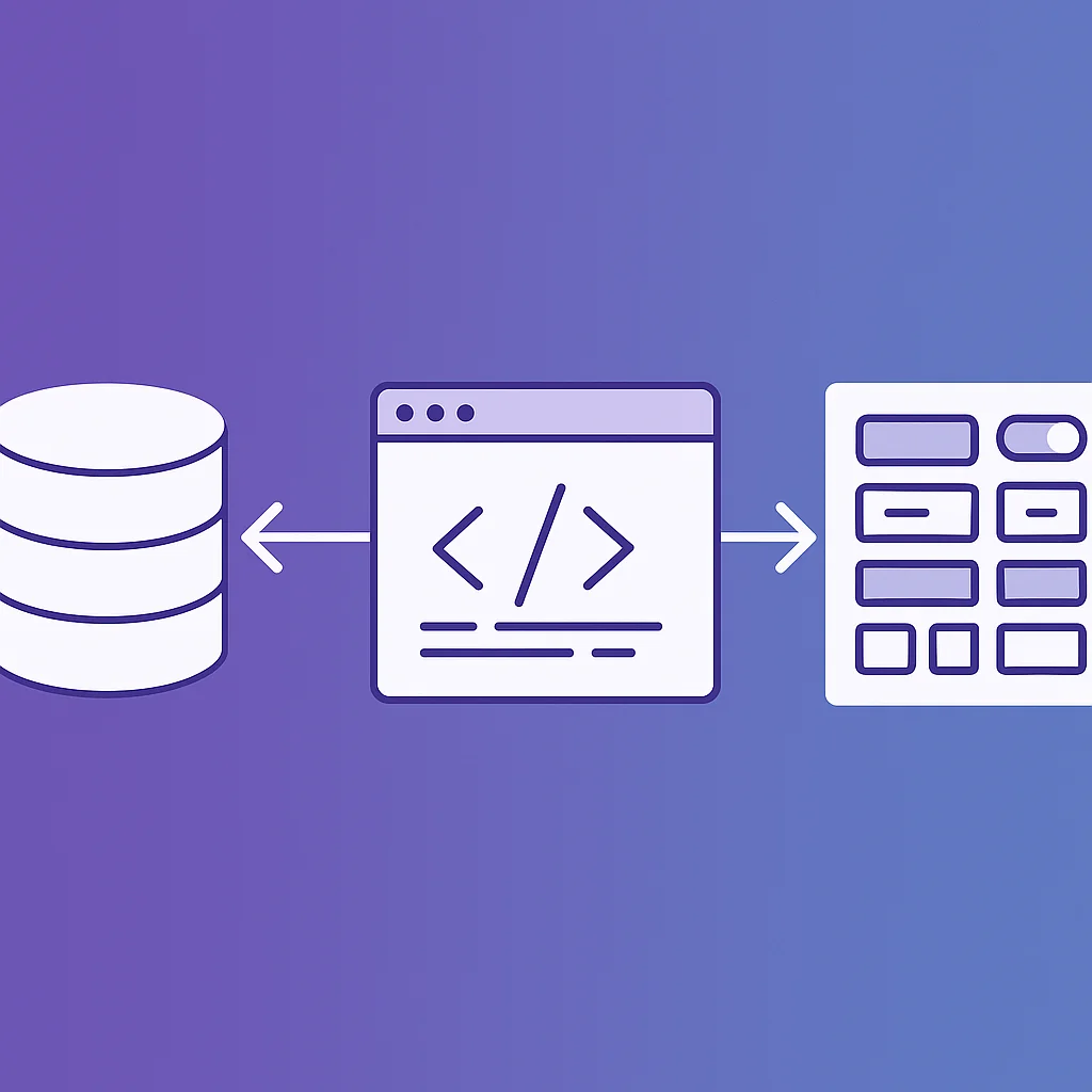 Engineering tools showing database connections and component libraries